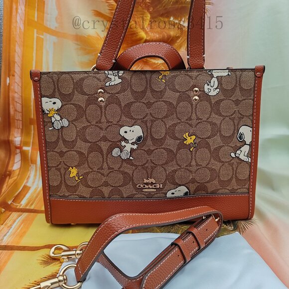Coach Snoopy print tote bag - Picture 1 of 11